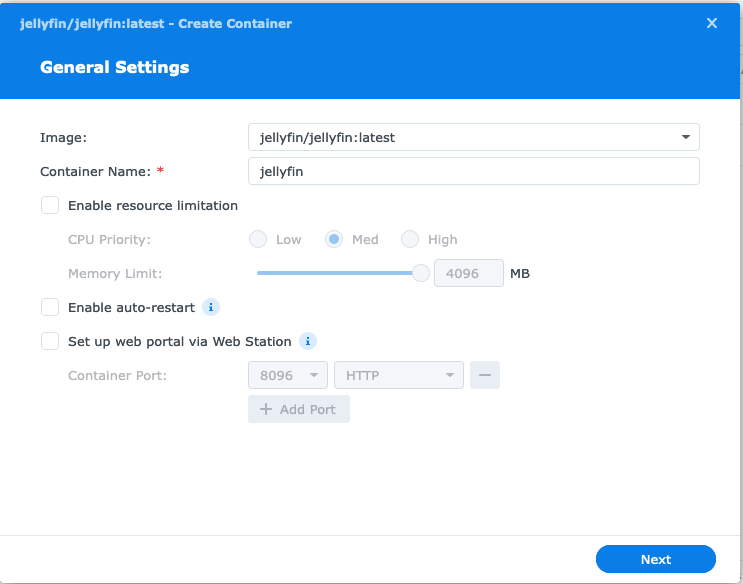 Creating the Container