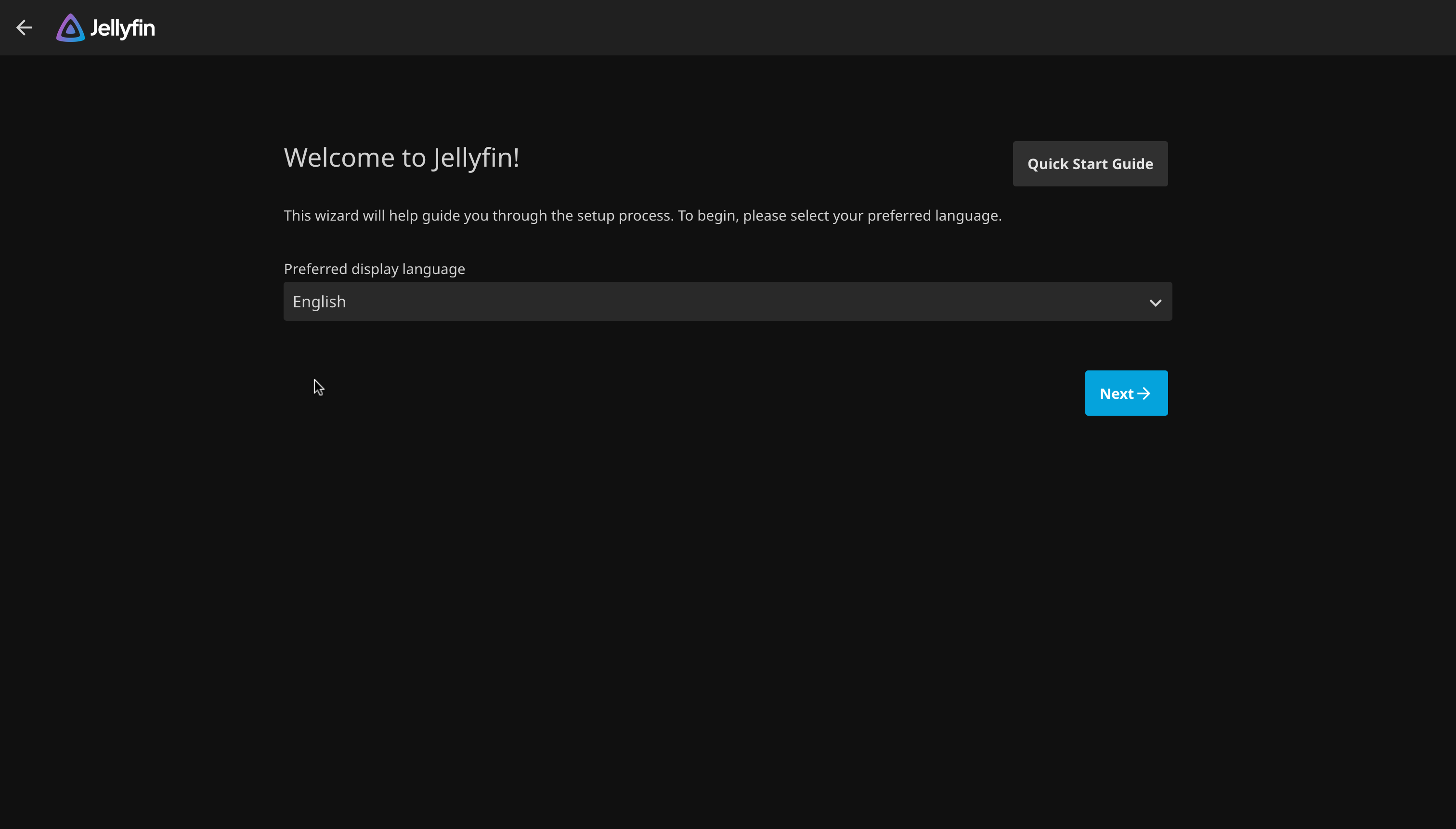 Setup Wizard Language Prompt